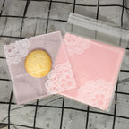 Self-Adhesive Bow-Knot Cookie Bags – 10x10cm Plastic Packaging for Parties