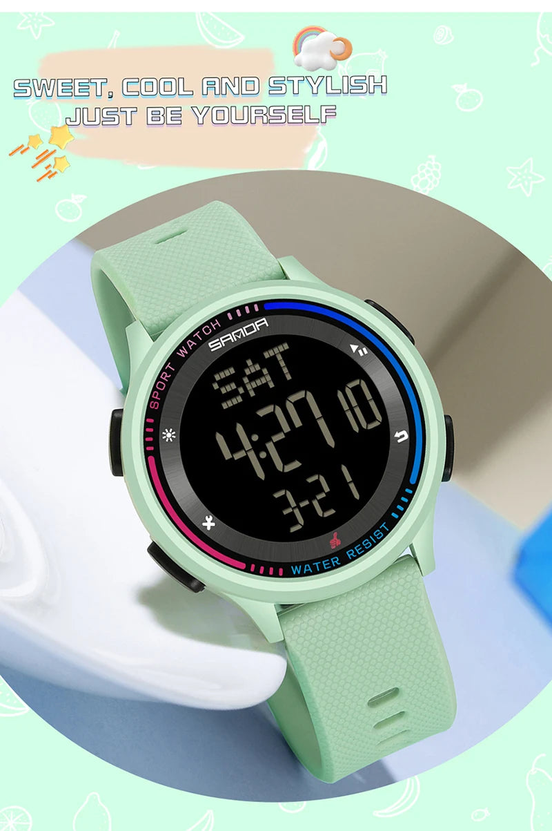 Digital Sports Watch – Waterproof Large Display for Outdoor Athletics