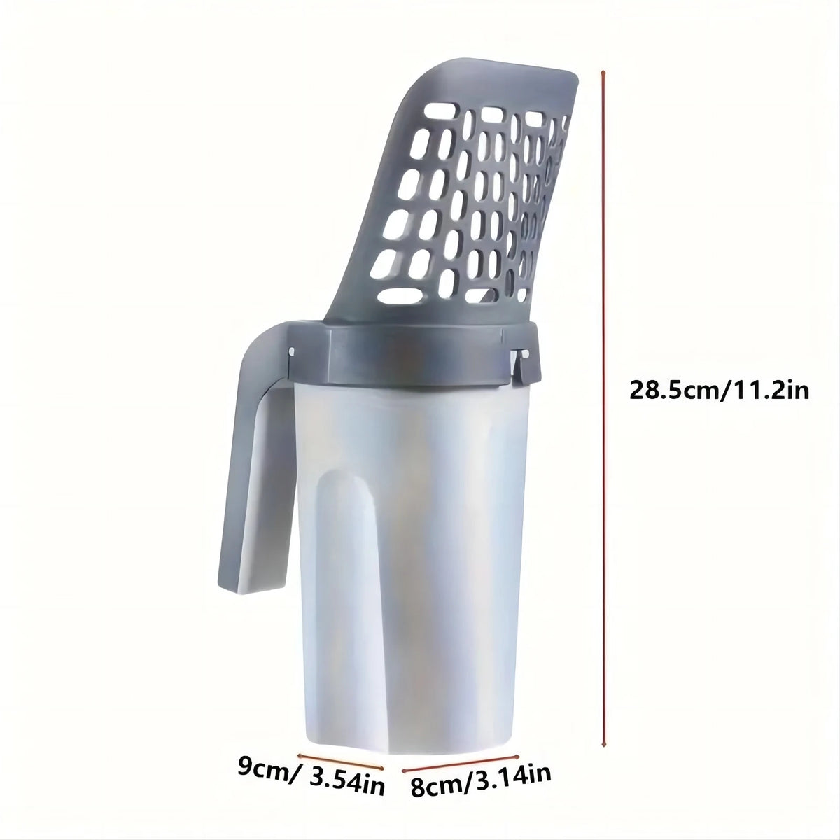 Cat Litter Scoop with Waste Bin – Portable Plastic Shovel for Easy Cleaning