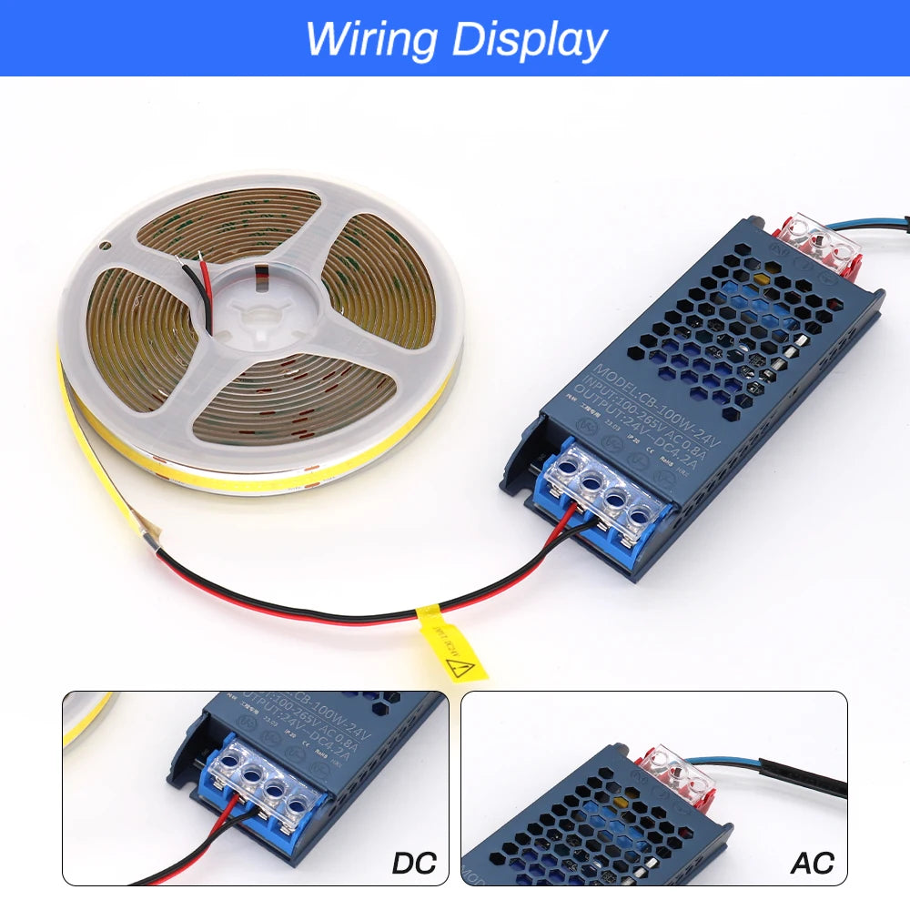 Ultra-Thin LED Power Supply Transformer – DC Voltage Converter for LED Strips