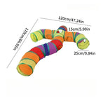 Foldable Pet Play Tunnel – Interactive Drill Barrel for Cat Training