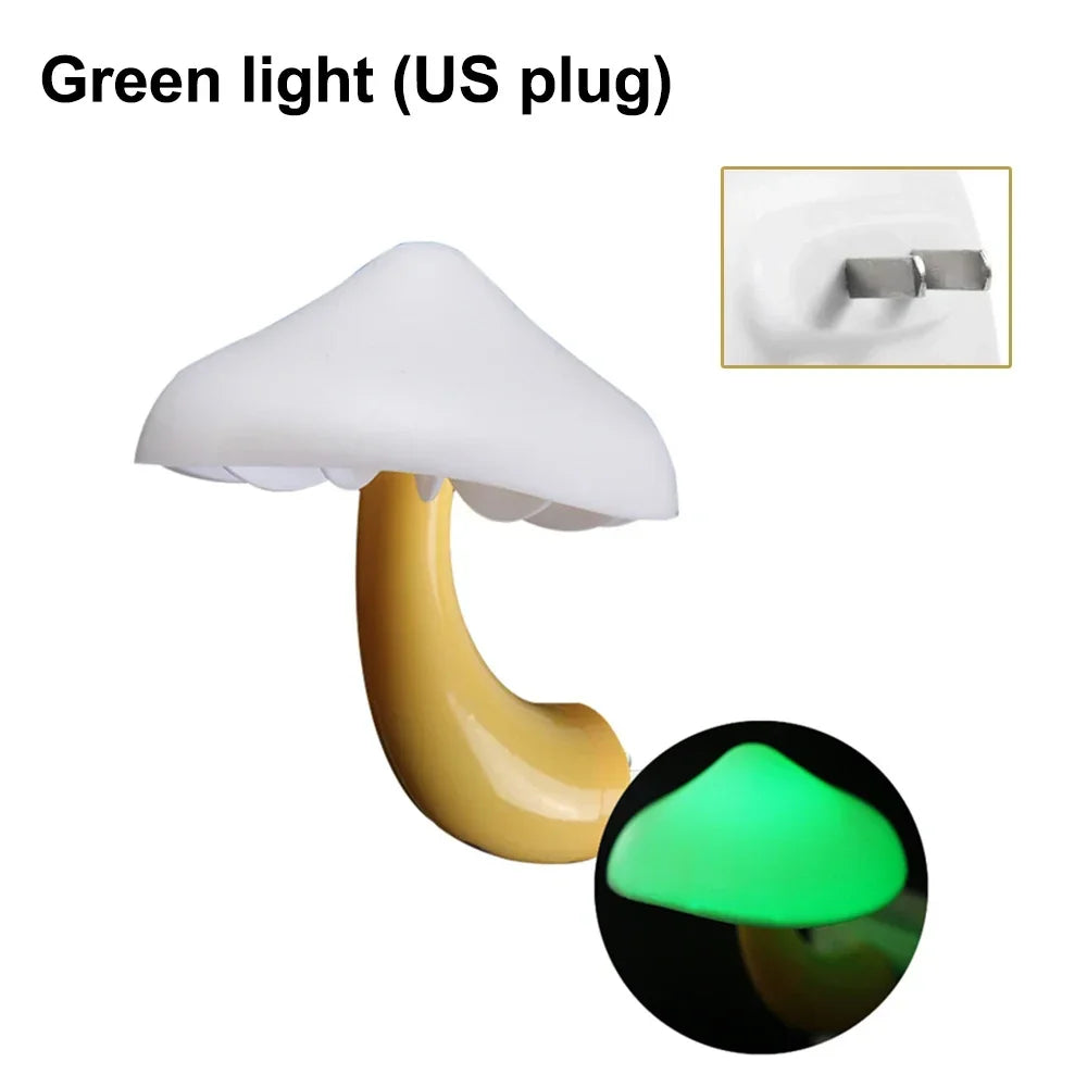 Mushroom LED Night Light – Automatic Sensor Lamp for Kids Bedroom Decor