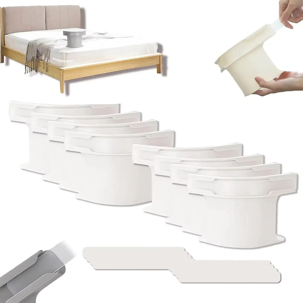 Heavy Duty Bed Sheet Clips – Adjustable Corner Grippers for Mattress Linens