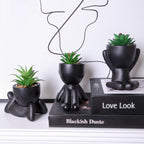 Artificial Aloe Vera Succulent Set – Cartoon PE Pot Plants for Home Decor