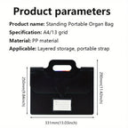 Accordion File Organizer – 13 Pockets for Office and Classroom Use