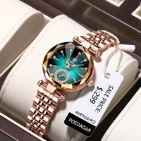 Elegant Stainless Steel Quartz Watch – Luxury Fashion Accessory for Women