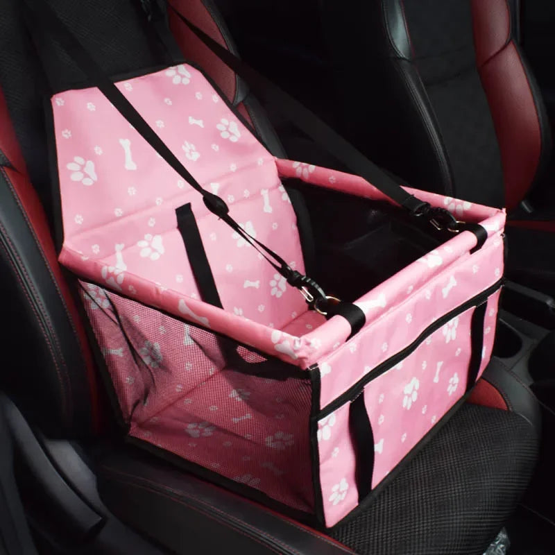 Waterproof Pet Car Seat Bag – Foldable Mesh Carrier for Travel Accessories
