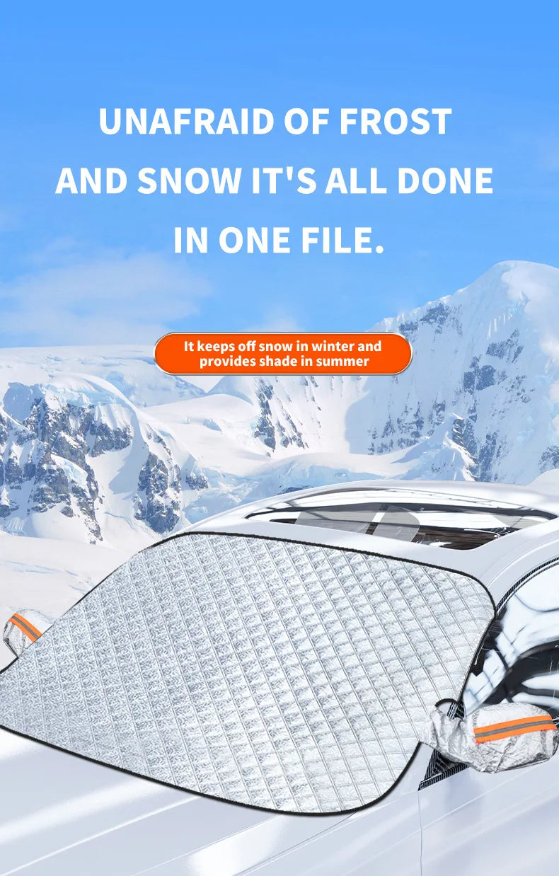 Waterproof Windshield Sunshade – Protective Cover for Winter Snow and Sun