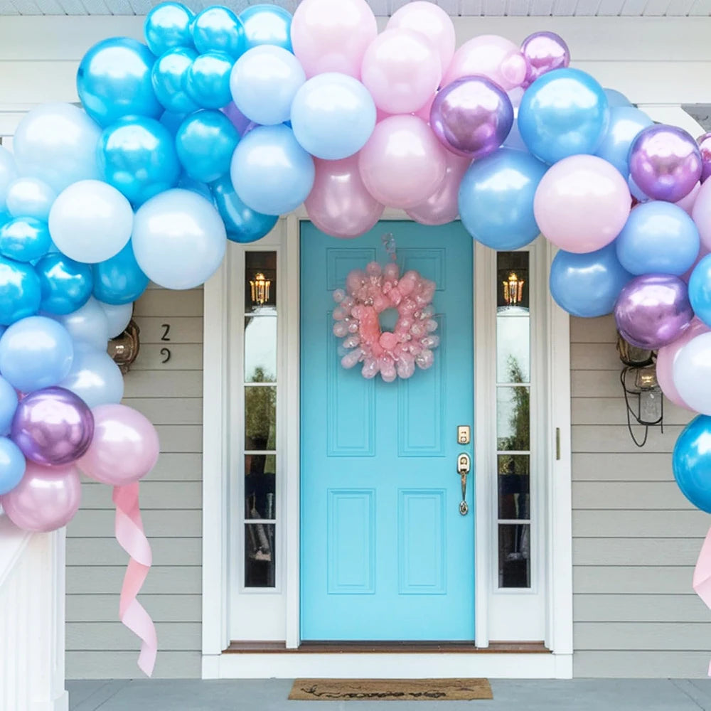Metallic Assorted Balloons – Decorative Party Decor for Weddings and Birthdays