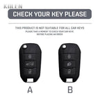 TPU Car Key Case Cover – Protective Keychain for Peugeot and Citroen Models