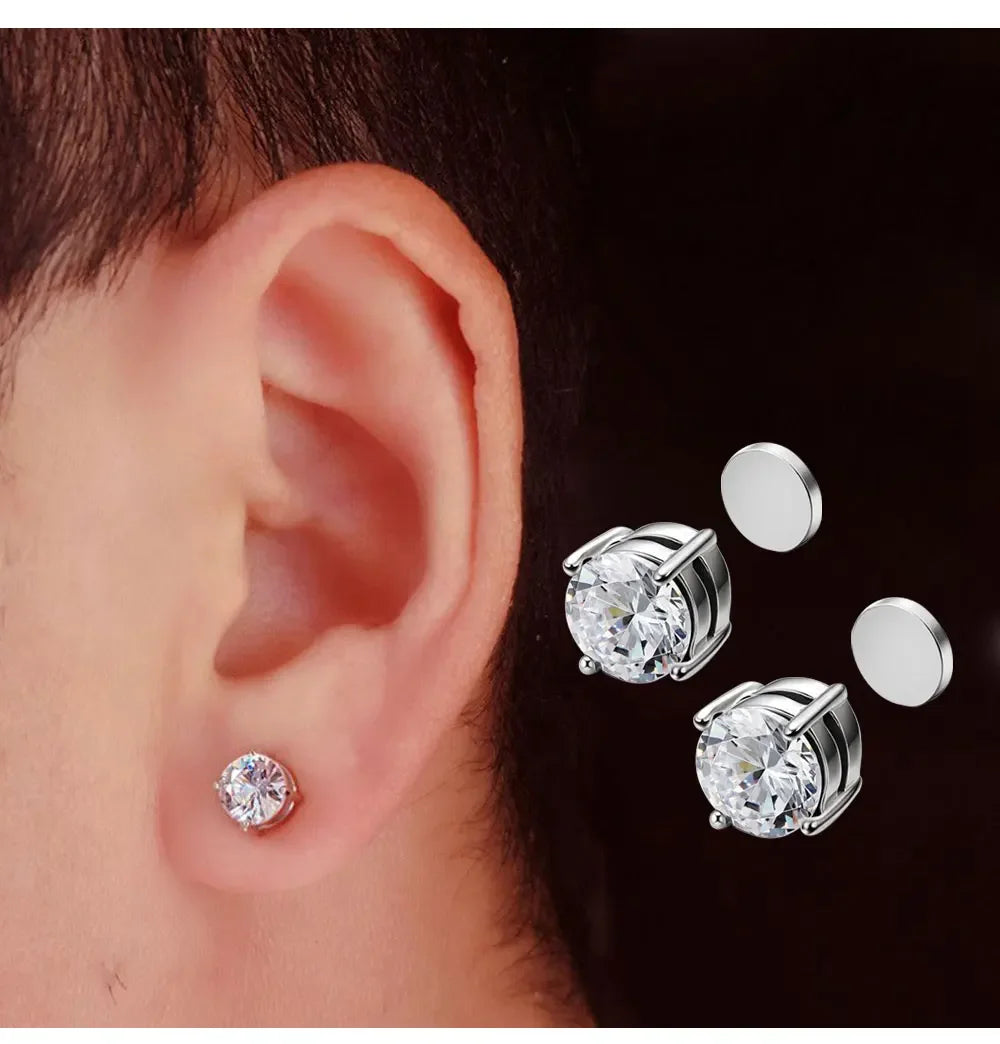 Magnetic Stud Earrings – Non-Piercing Clip Jewelry for Men Women and Kids