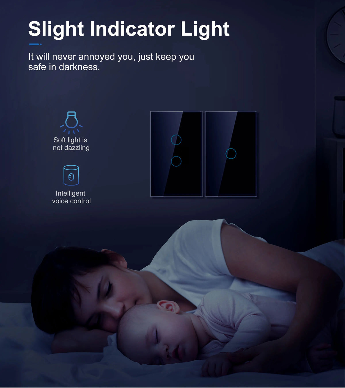 Smart Wifi Touch Light Switch – No Neutral Wire Required for Home Automation