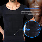Mens Compression Undershirt – Seamless Slimming Body Shaper for Gynecomastia