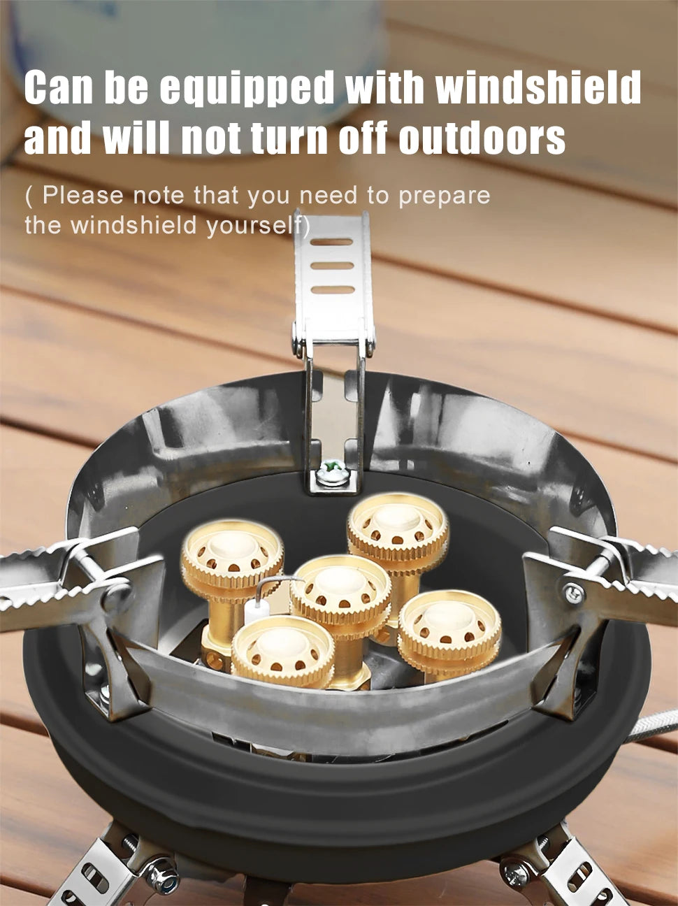 Portable High-Power Camping Gas Stove – Windproof Burner for Outdoor Cooking