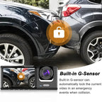 Triple Lens Dash Cam – 1080P Front and Rear Vehicle Recorder for Night Vision
