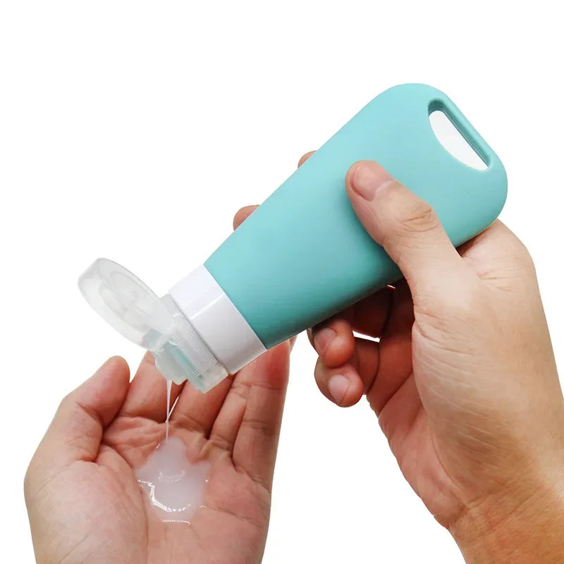 Silicone Travel Dispenser Bottles – Leakproof 90ml Containers for Toiletries