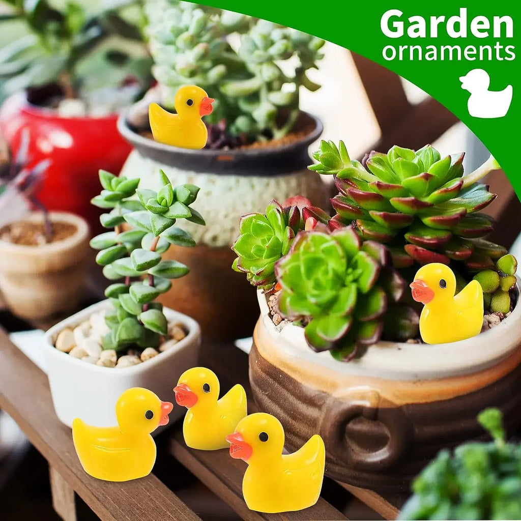Miniature Resin Duck Figurines – Tiny Animal Charms for Micro Landscapes