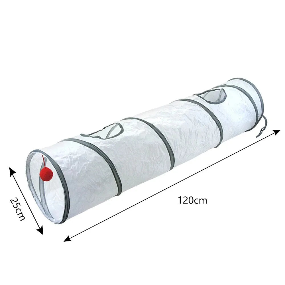 Collapsible Cat Tunnel – Interactive Play Tube for Indoor Pet Exercise
