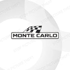Metal Racing Flag Emblem – Monte Carlo Grille Badge for Skoda Sport Line