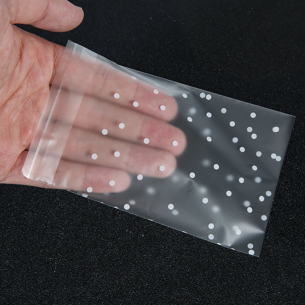Matte Polka Dot Self-Adhesive Bags – OPP Plastic Wrappers for Party Favors