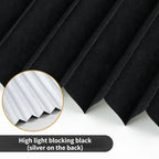 Self-Adhesive Pleated Blinds – Half Blackout Privacy Shades for Home Windows