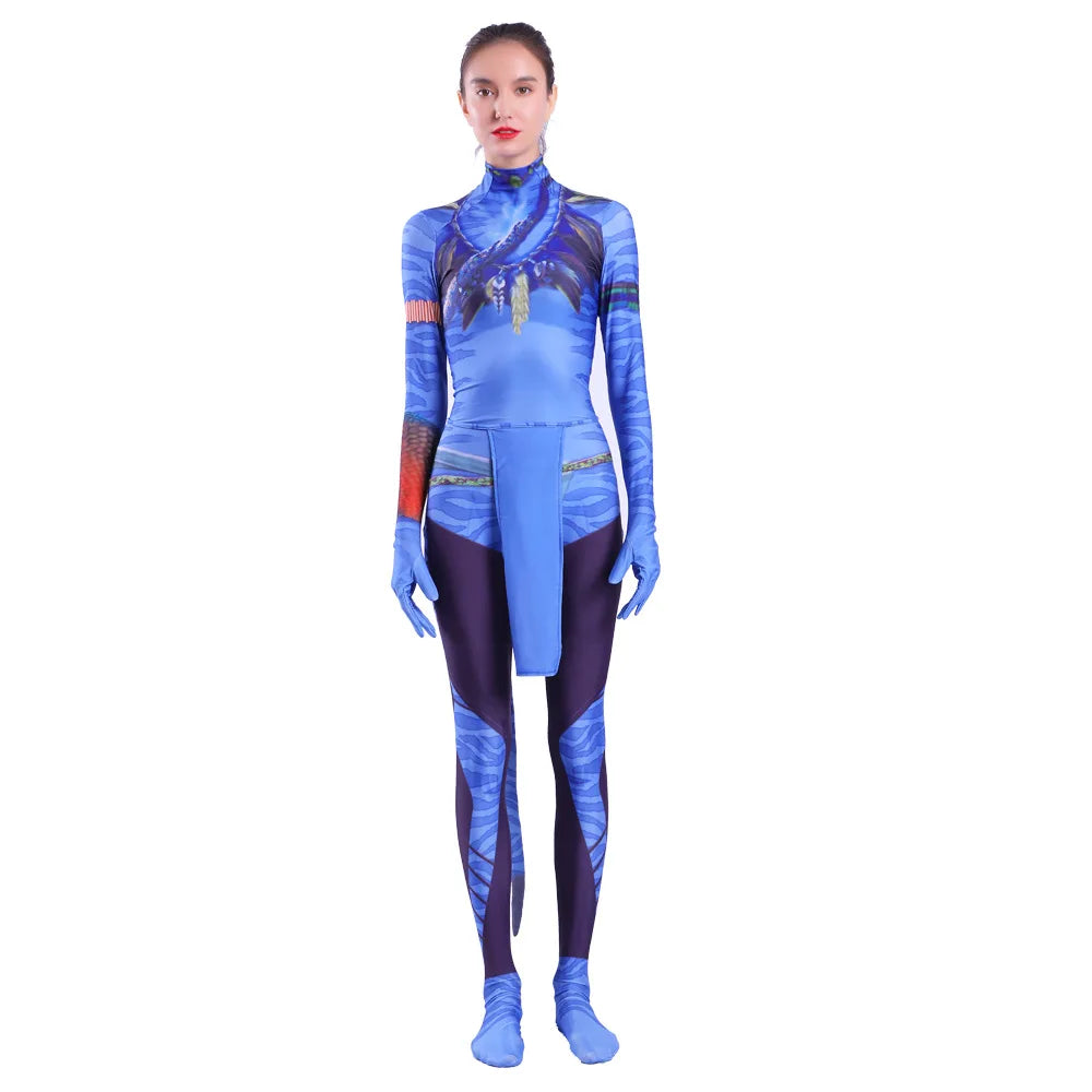 Avatar Alien Bodysuit – The Way of Water Jumpsuit for Halloween Cosplay