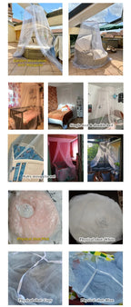 Elegant Mesh Mosquito Net – Double Bed Canopy for Home Bedroom Protection