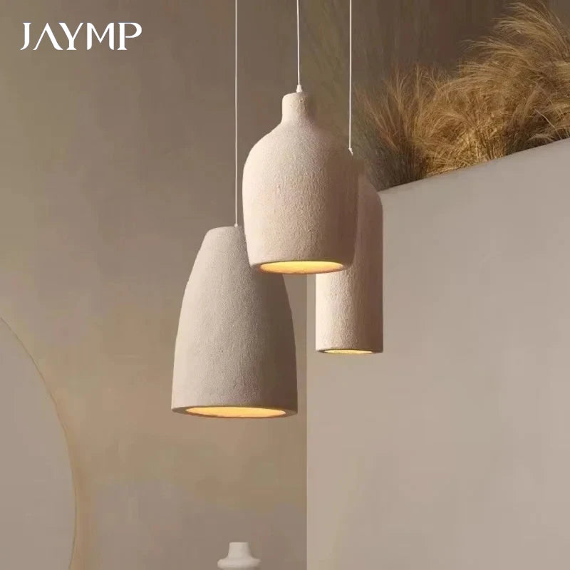 Wabi Sabi LED Chandelier – Modern Minimalist Pendant Light for Dining Room