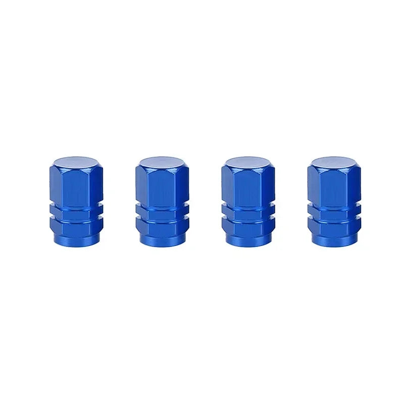 Aluminum Alloy Tire Valve Caps – Dustproof Rim Stem Covers for Automobiles