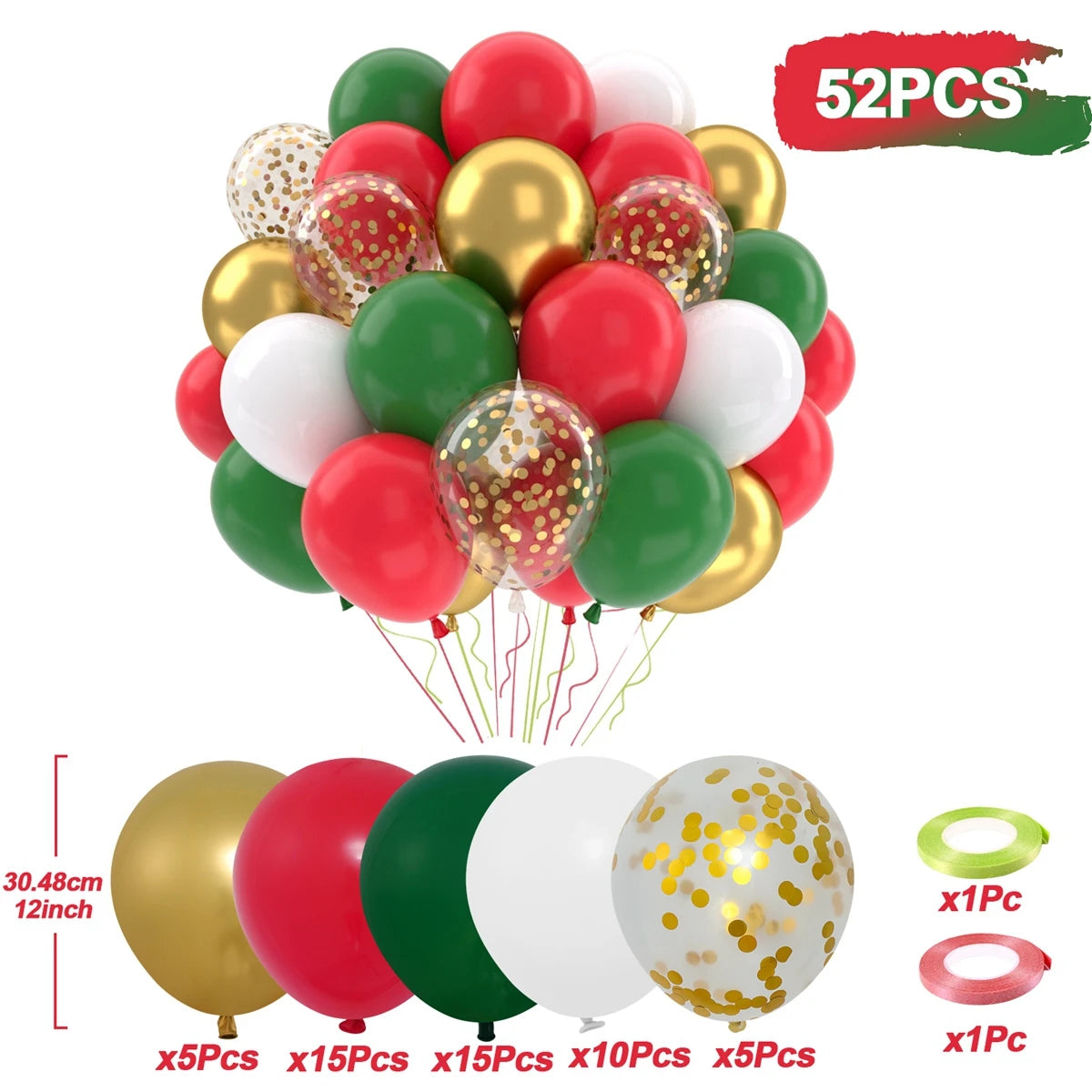 Metallic Pearl and Confetti Balloons – Decorative Latex Set for Party Events