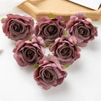 Artificial Silk Rose Heads – Decorative Flowers for Wedding Home Decor