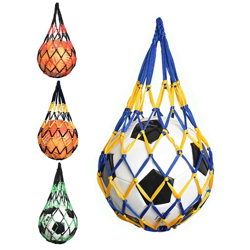 Nylon Mesh Sports Carry Bag – Ball Storage Net for Youth Basketball Soccer