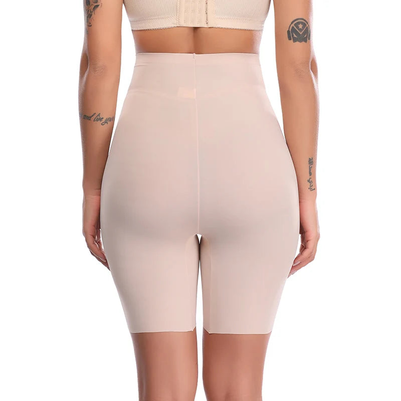 High Waist Shapewear Shorts – Breathable Cotton Blend for Tummy Control
