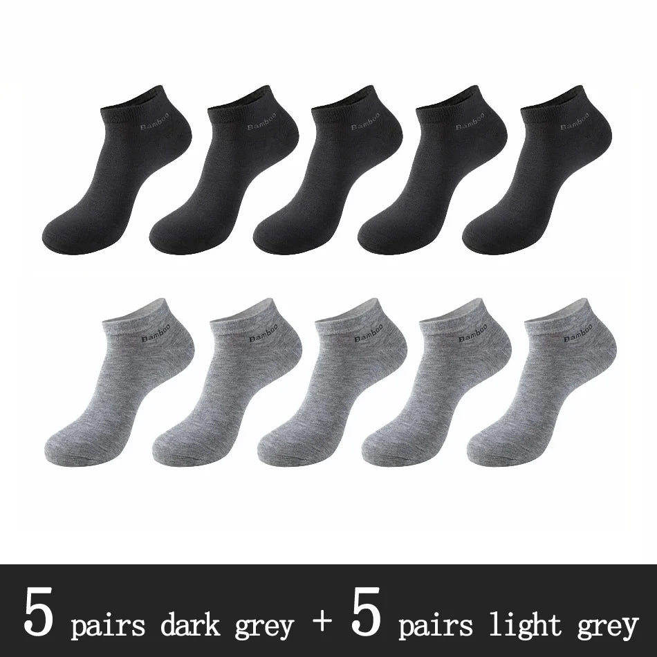 Bamboo Fiber Ankle Socks – Breathable Anti-Bacterial Footwear for Daily Casual Wear