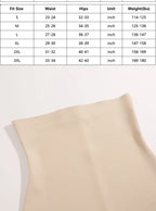 Seamless High Waist Shapewear – Ice Silk Tummy Control Panties for Women