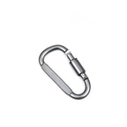 Aluminum D-Shaped Carabiners – 8cm Tactical Clips for Outdoor Camping Gear