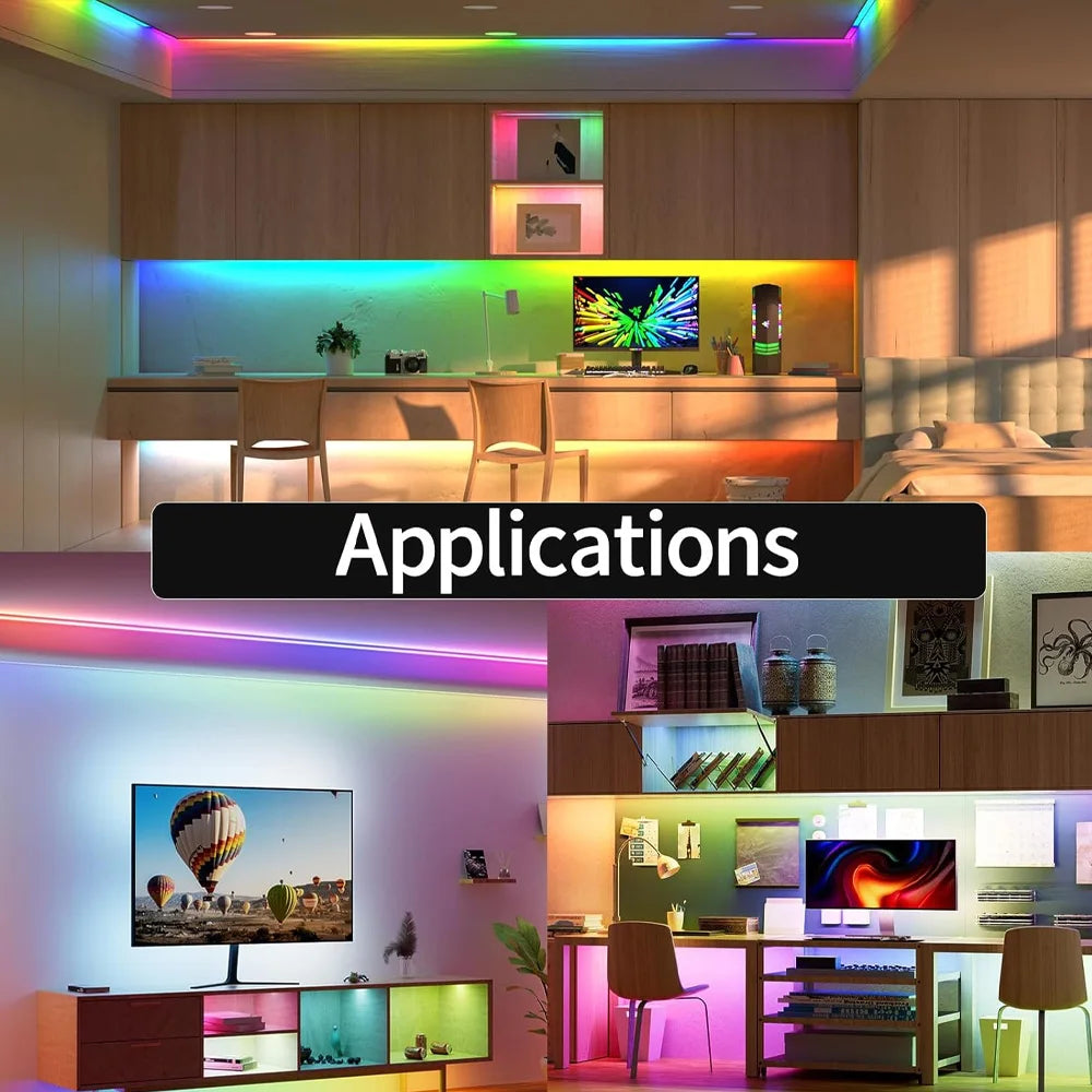 Addressable RGBIC COB LED Strip – Dream Color Lighting for Home Decor