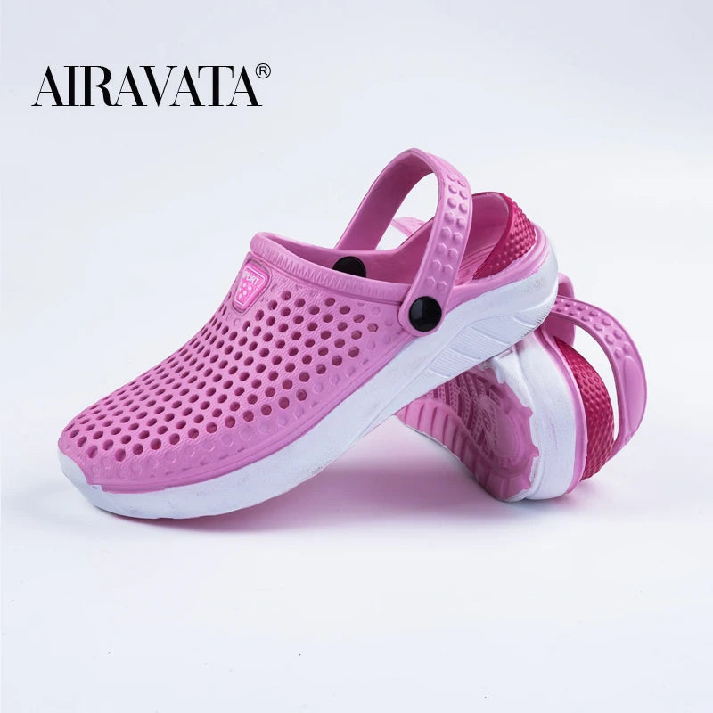 Thick Sole Beach Sandals – Waterproof Anti-Slip Footwear for Men and Women