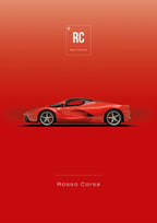 Minimalist Car Canvas Print – Modern Wall Art for Living Room Bedroom Decor