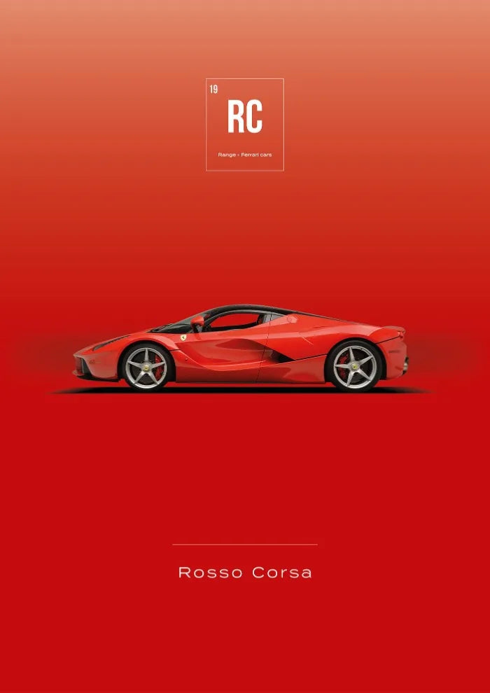 Minimalist Car Canvas Print – Modern Wall Art for Living Room Bedroom Decor
