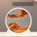 3D Moving Sand Art Frame – Dynamic Liquid Hourglass for Office Home Decor