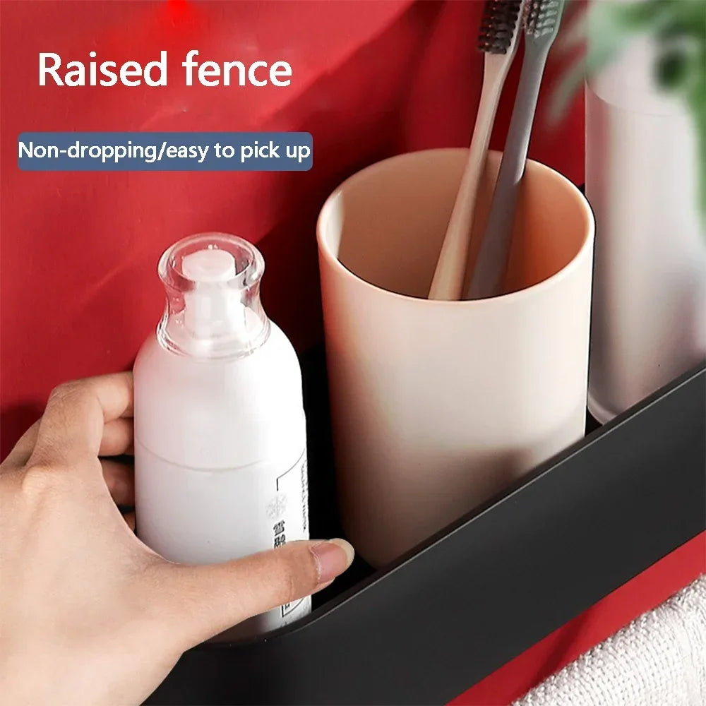 Bathroom Wall Mounted Shelf – No Drill Storage Rack for Shower Organization