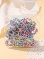 Colorful Nylon Hair Ties – 2cm Elastic Rubber Bands for Baby Girls