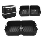 Reusable Silicone Air Fryer Tray – Non-Stick Baking Basket for Ninja Foodi