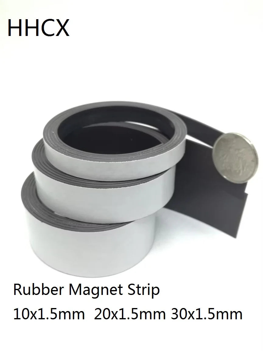 Flexible Rubber Magnetic Tape – Self-Adhesive Strip for DIY Home Crafts