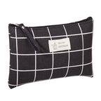 Canvas Small Cosmetic Bag – Portable Makeup Organizer for Travel