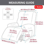 Printed Elastic Recliner Cover – Stretch Slipcover for Living Room Furniture