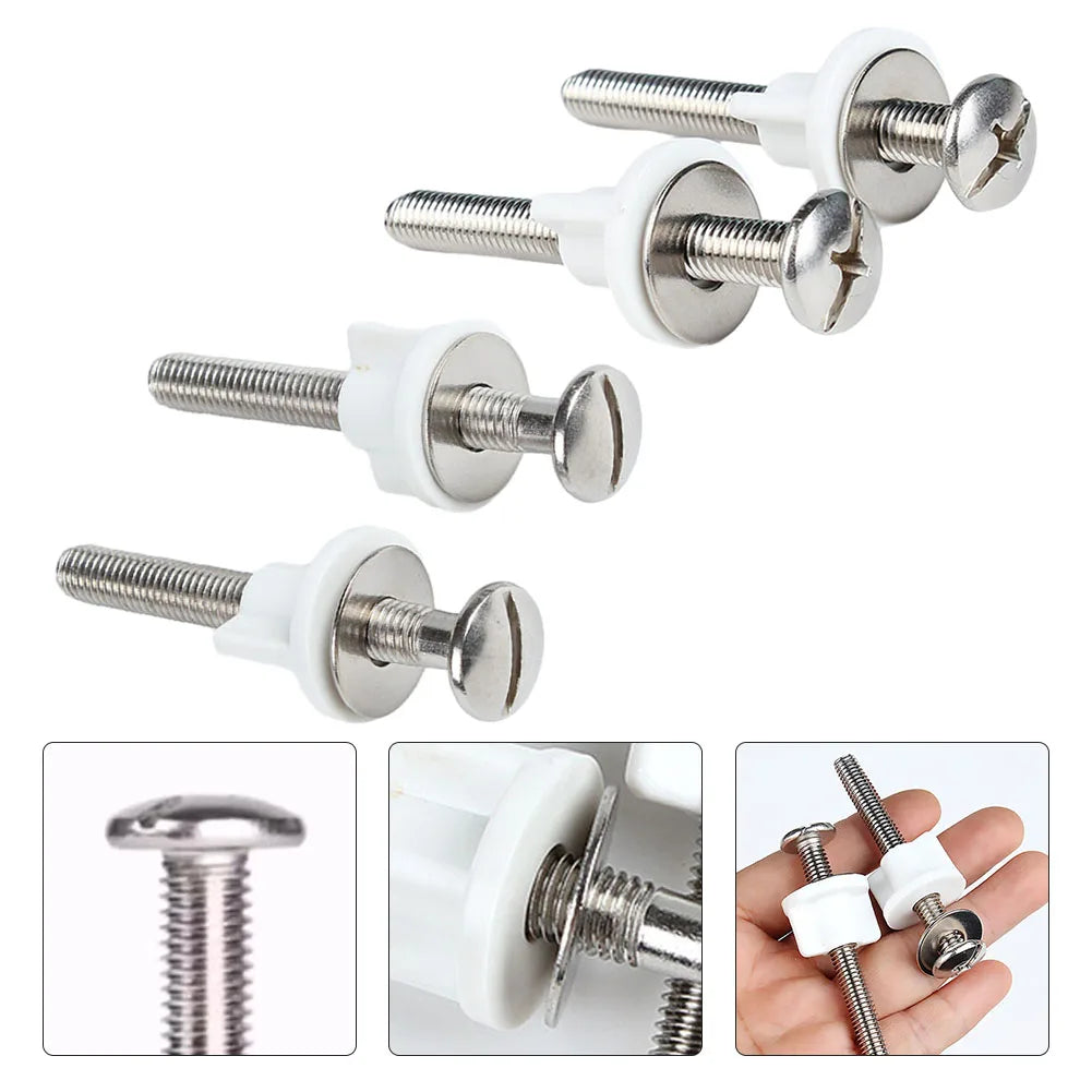 Toilet Seat Fixing Kit – Universal Replacement Screws for Bathroom Repairs