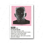 Frank Ocean Music Art Prints – Blonde Rap Poster Set for Bedroom Wall Decor