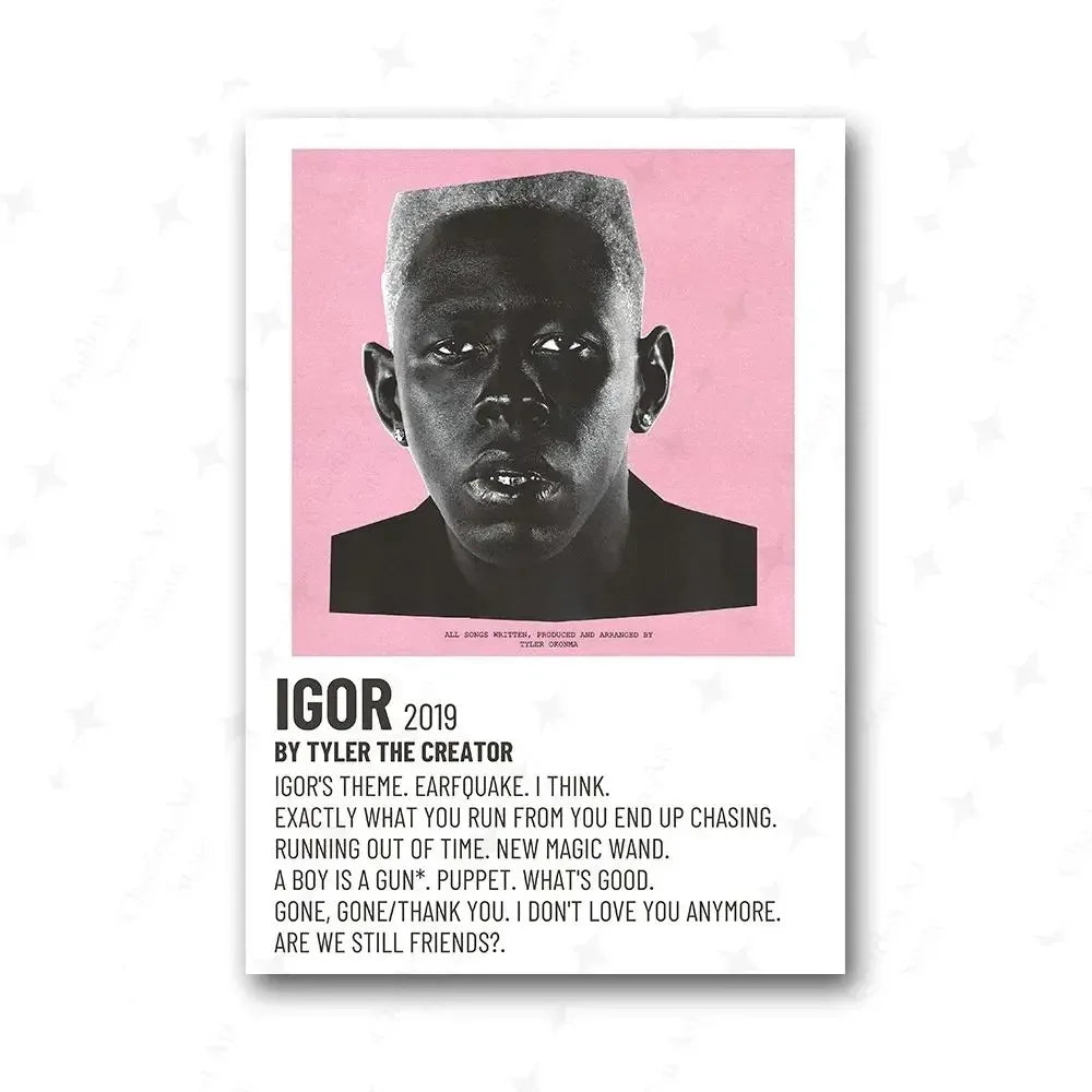 Frank Ocean Music Art Prints – Blonde Rap Poster Set for Bedroom Wall Decor